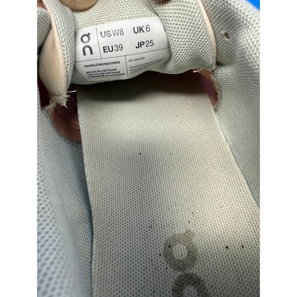 On Cloud 5 Shoes Womens 8 Pink Rose Running Gym Training Sneakers - Picture 6 of 7